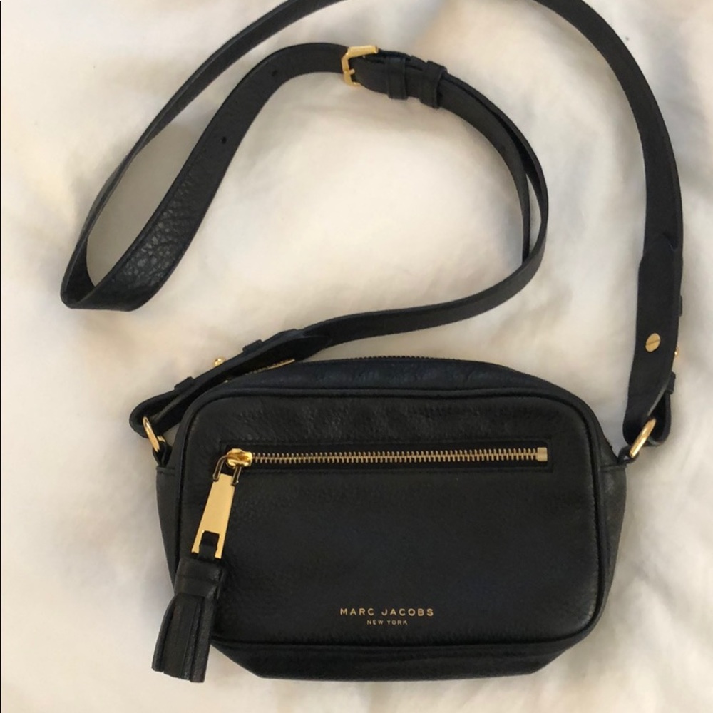 Marc Jacobs Zoom black leather crossbody